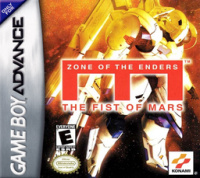 Zone of the Enders The Fist of Mars GameBoy Advance US box art